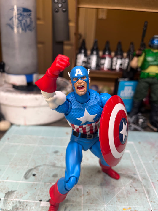 Captain America ( Yelling Mafex)headsculpt
