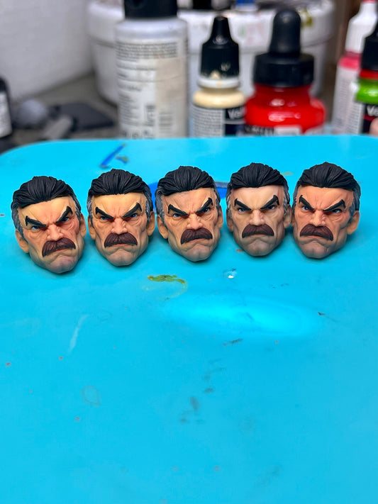 Painted Omniman Headsculpts