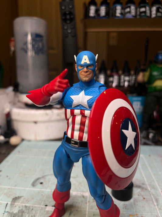 Captain America ( smiling Mafex)headsculpt