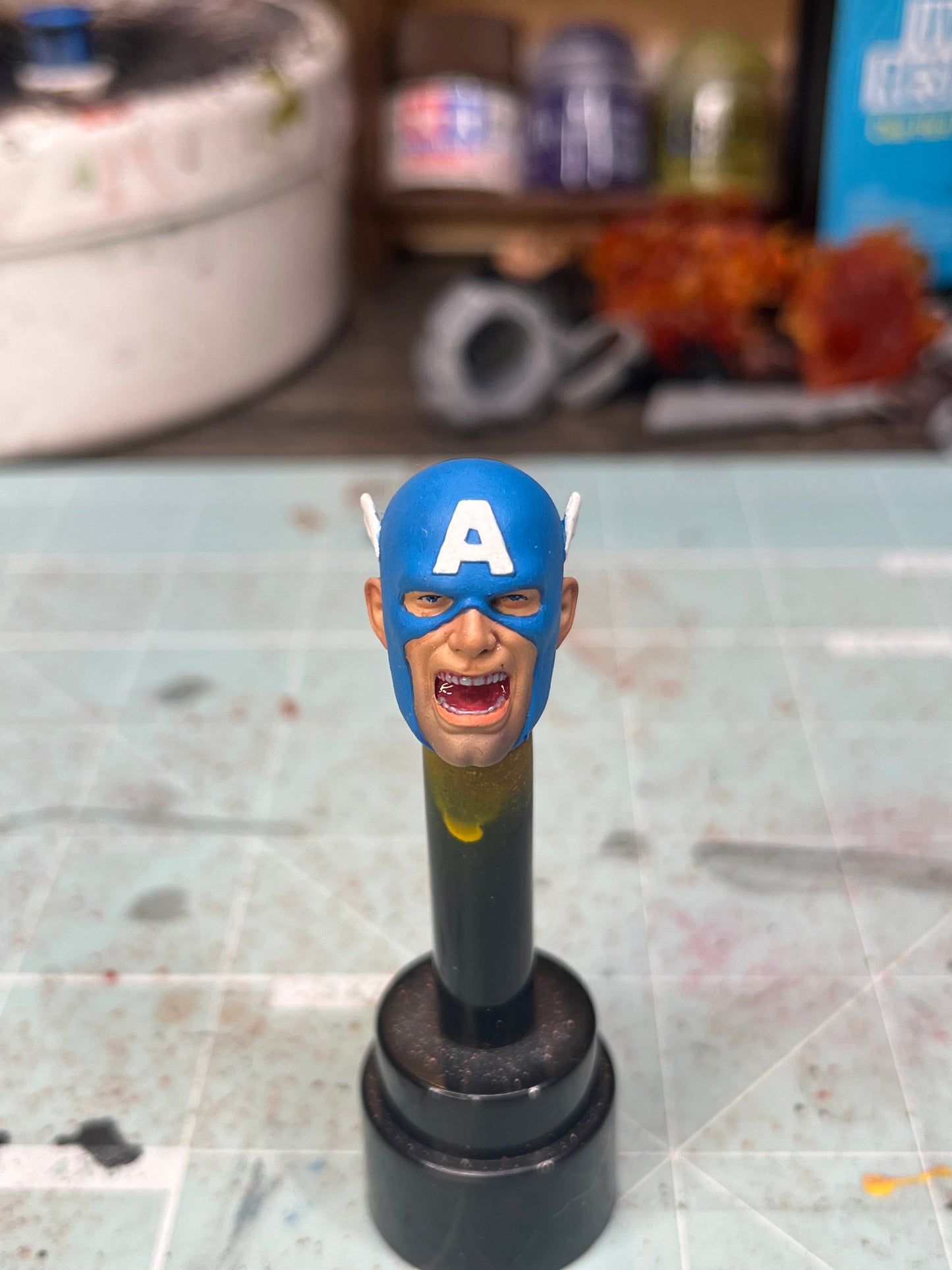 Captain America ( Yelling Mafex)headsculpt