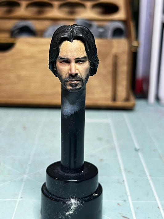 John Wick Painted Head Sculpt