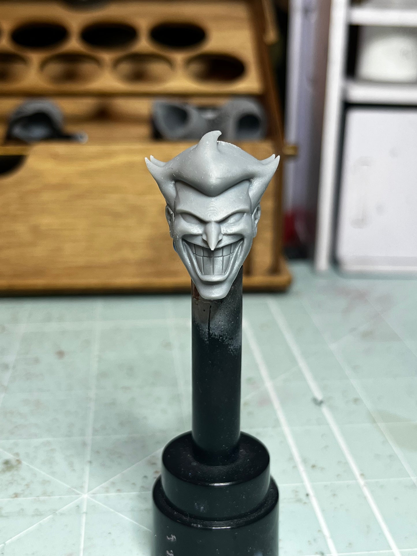 Animated Joker Head Blank Sculpt